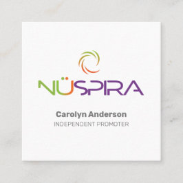 Quadrado NuSpira White Cartão de visita