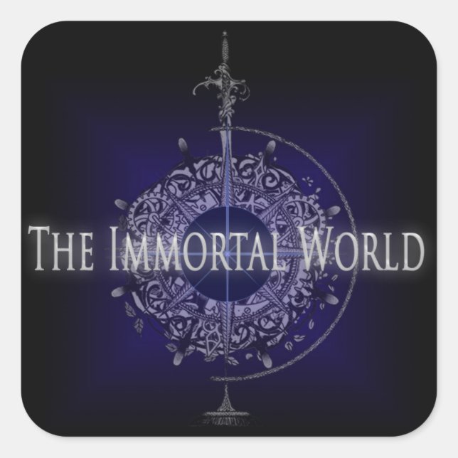 Quadrado O adesivo imortal do mundo (Frente)