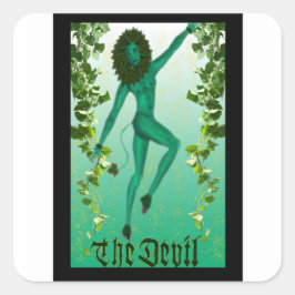 Quadrado O diabo - o adesivo