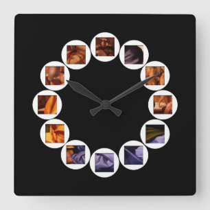 Quadrado O escondido Doni Tondo pelo relógio da praça Miche