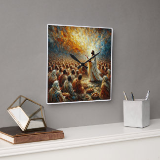 Quadrado O Milagre dos Pães e dos Pescados - Relógio