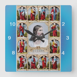 Quadrado O relógio de Jesus e Apostles
