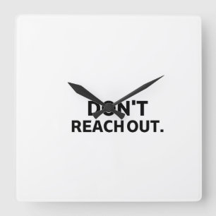 Quadrado O Relógio Privado   Parede Sem Distrações