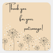 Obrigados naturais para o seu adesivo