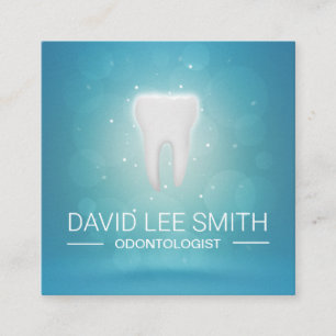 Quadrado Odontologista Dental Cartão de visita