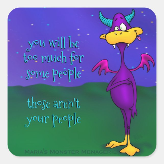 Quadrado Ollie, adesivo (Frente)