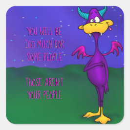 Quadrado Ollie, adesivo