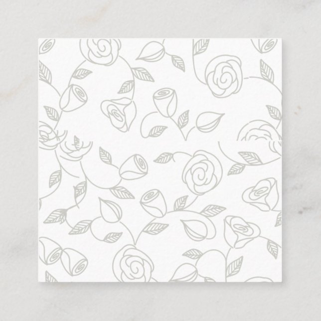 Quadrado Poderoso, Cartão de visita de 3,5" x 2,5" (Verso)