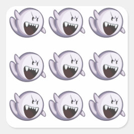 Quadrado Praça do adesivo do Fantasma