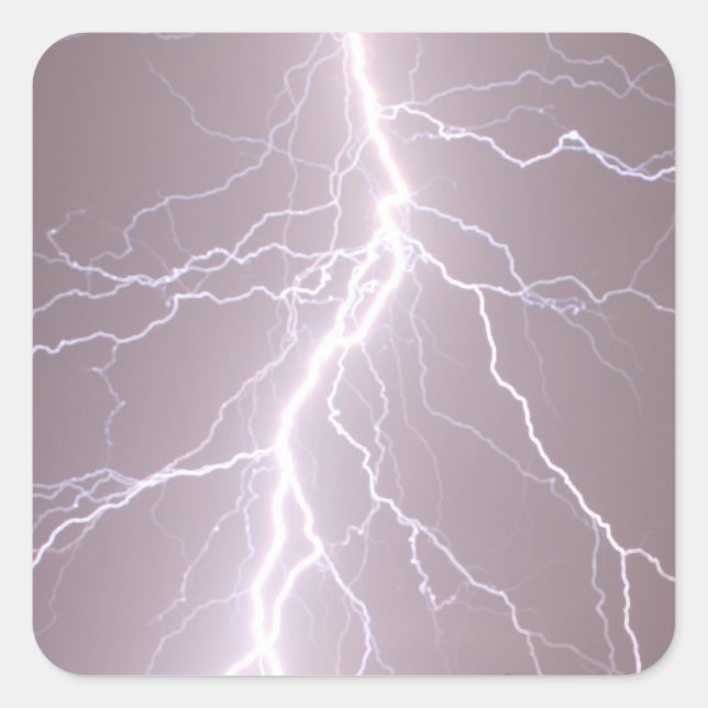 Quadrado Relâmpago - Adesivo (Frente)