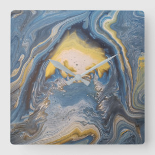 Quadrado Relógio Abstrato