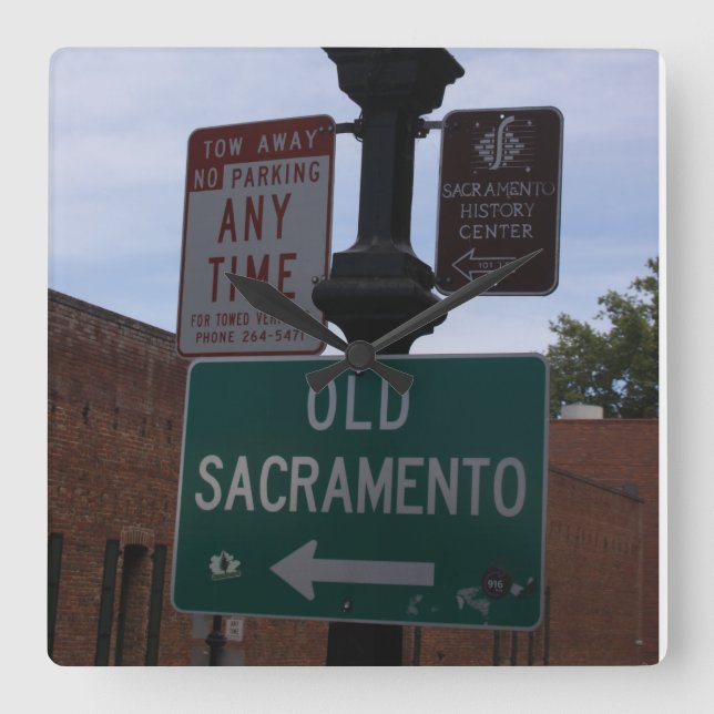 Quadrado Relógio Antigo Sacramento (Frente)