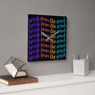 Quadrado Relógio BFTG de 8 Linhas