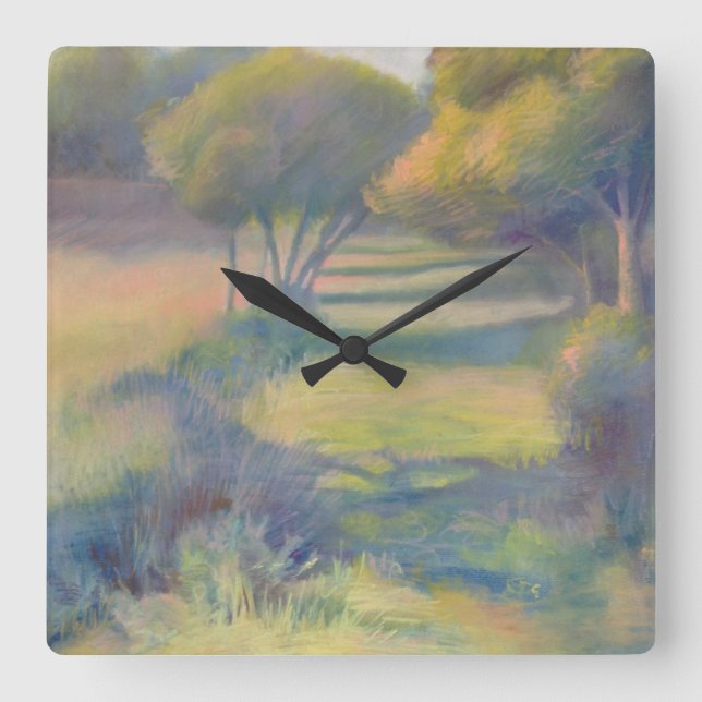 Quadrado Relógio Colorido de Parede Ozark (Frente)