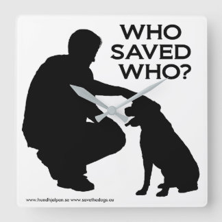 Quadrado Relógio com impressão, que salvou quem