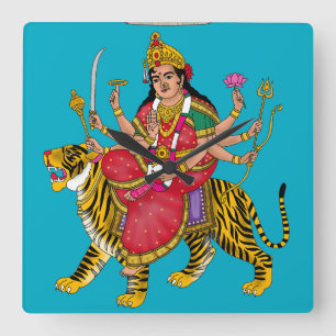 Quadrado Relógio da Deusa Durga