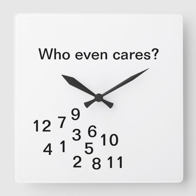 Quadrado relógio da parede do eterno (Frente)