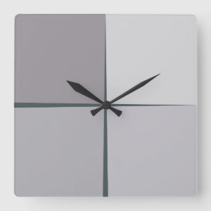 Quadrado relógio de aço