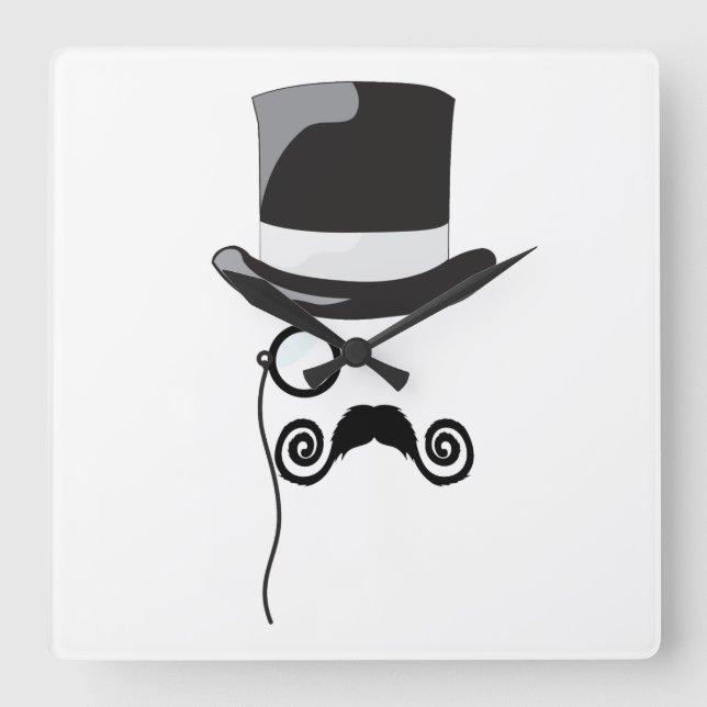 Quadrado relógio de cavalheiro inglês (Frente)