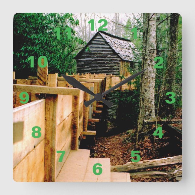 Quadrado Relógio de Cena de Laminagem (Frente)