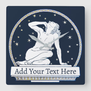 Quadrado Relógio de Design de Arte Personalizada de Nouveau