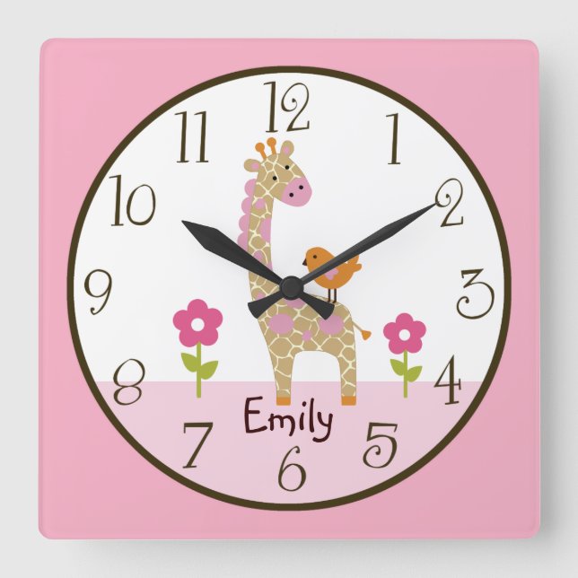 Quadrado Relógio de Enfermeiro da Selva Personalizada Jill  (Frente)