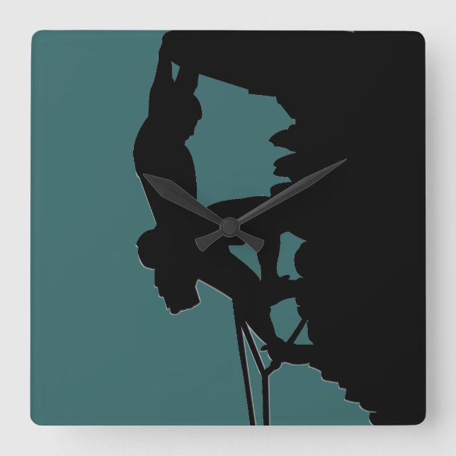 Quadrado Relógio de Escalada de Rock (Frente)