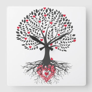 Quadrado relógio de estimação