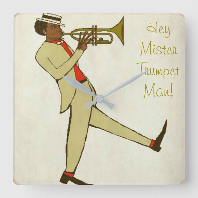 Quadrado Relógio de Jazz (Frente)