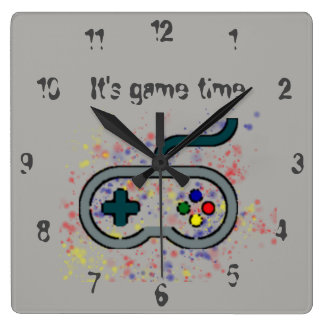 Quadrado Relógio de jogador de jogos