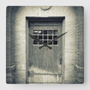Quadrado Relógio de porta quadrada