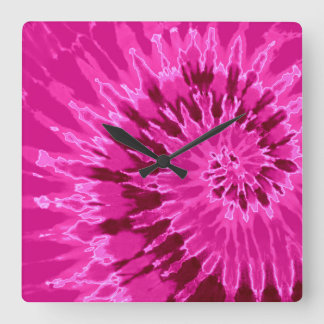 Quadrado Relógio de Ti Espiral Magenta