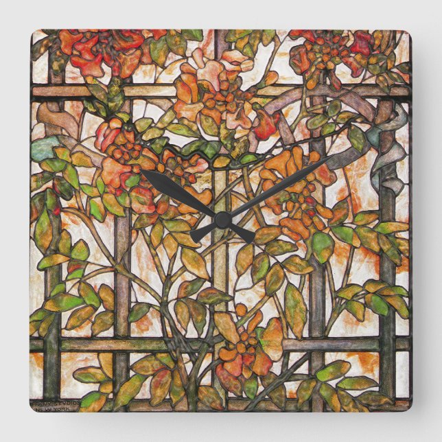 Quadrado Relógio de Vintage (Frente)