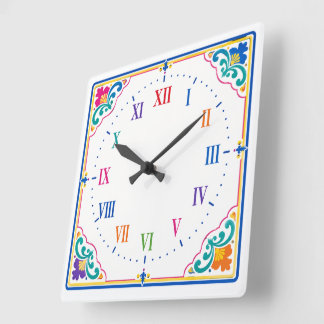 Quadrado Relógio Decorativo Elegante para Casa e Escritório