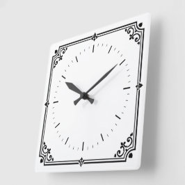 Quadrado Relógio Decorativo Elegante para Casa e Escritório