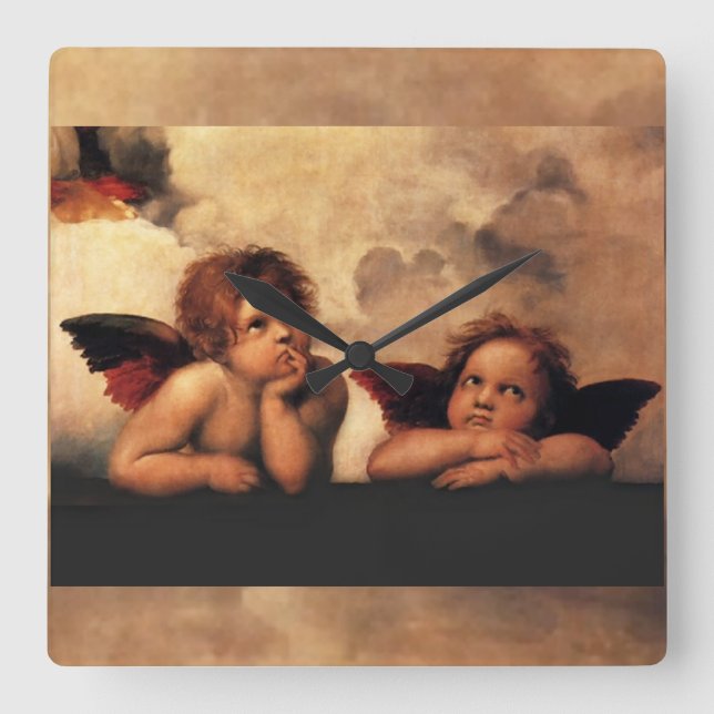 Quadrado relógio do anjo (Frente)