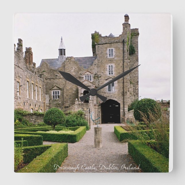 Quadrado Relógio do Castelo de Drimnagh, Irlanda de Dublin. (Frente)