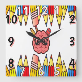 Quadrado Relógio Do Cérebro Inteligente - Diversão De Volta