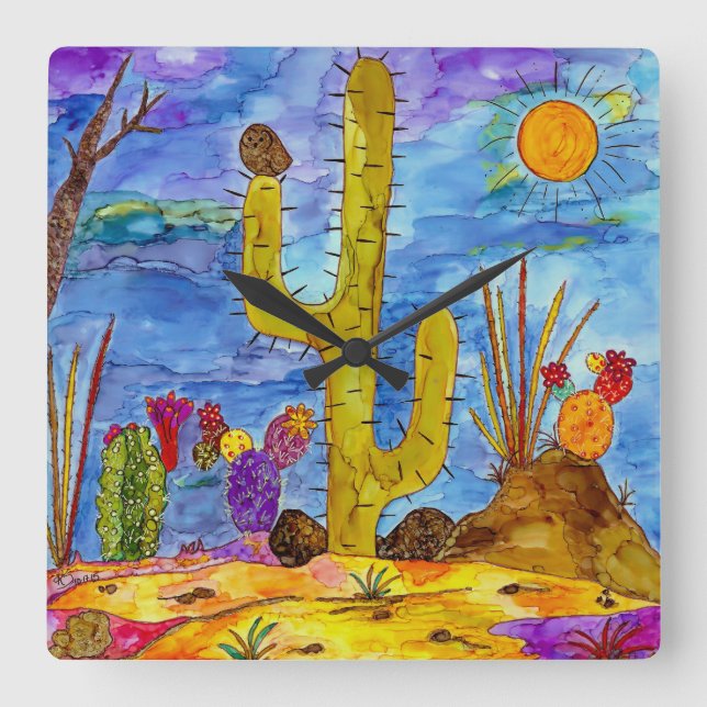 Quadrado Relógio do Deserto (Frente)