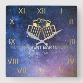 Quadrado relógio do logotipo