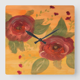 Quadrado Relógio Elegante