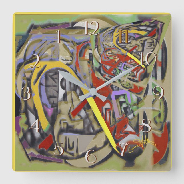 Quadrado Relógio    GeográficoRetroativo (Frente)