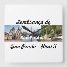 Relógio lembrança de São Paulo Brasil