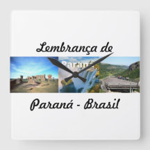 Relógio lembrança do Paraná Brasil