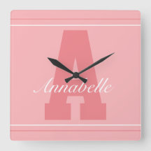 Relógio personalizado do nome da tipografia