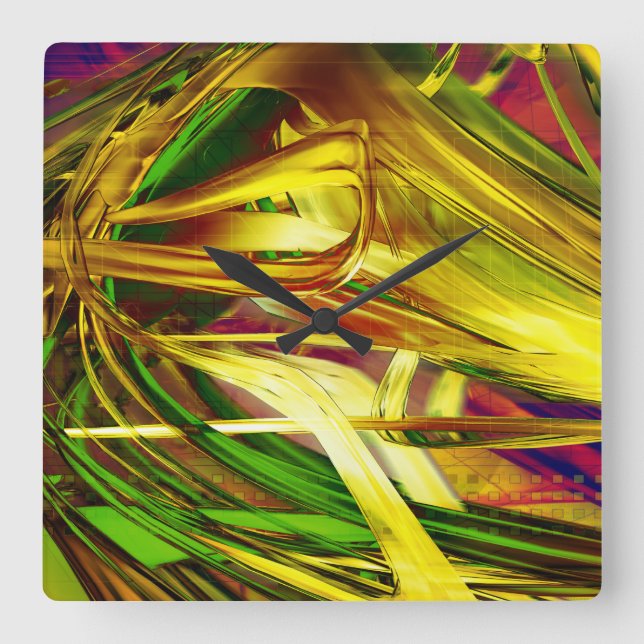 Quadrado Relógio Radical Art 21 (Frente)