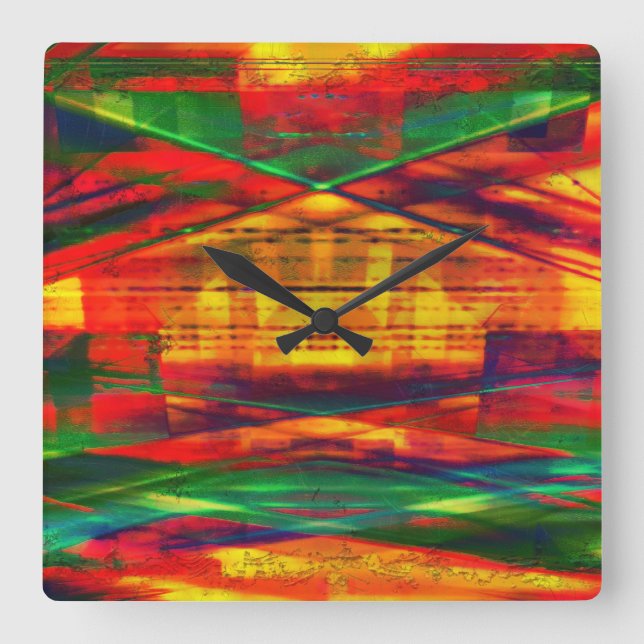 Quadrado Relógio Radical Art 27 Wall (Frente)