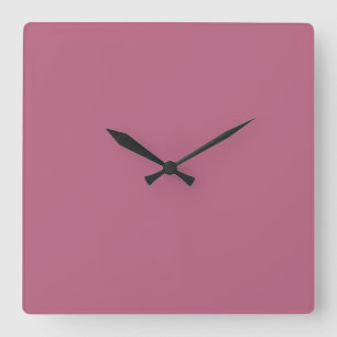 Quadrado Relógio Rosa Mauve