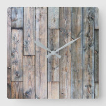 Relógio Rustic Barnwood Wall