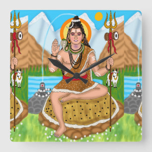 Quadrado Relógio Shiva